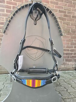 Edix ED4 hackamore hoofdstel Brightstar zwart