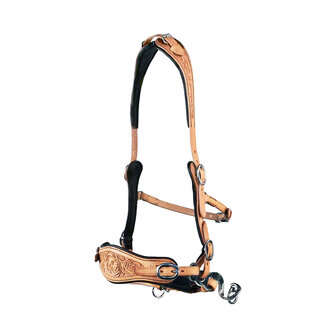 Edix ED4 hackamore hoofdstel Rose naturel