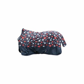 HKM regendeken Norwich 100 gram blauw