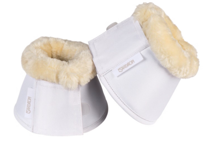 Eskadron springschoenen Fauxfur wit