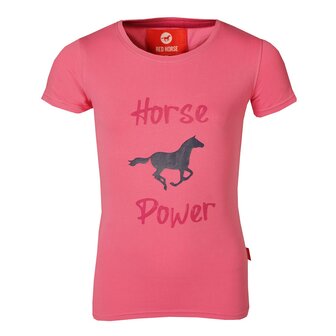 Red Horse t-shirt Toppie roze