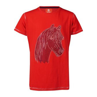 Red Horse t-shirt Caliber rood