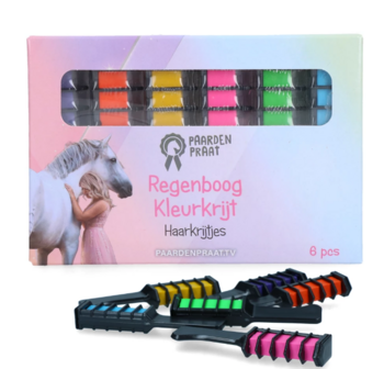 Paardenpraat regenboog kleurkrijt