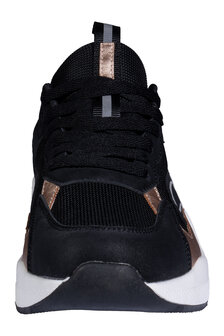 HKM sneakers -Ros&eacute;gold Glamour- zwart