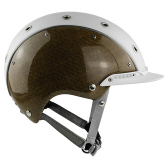 Casco cap Champ-3 Flachsfaser wit/grijs