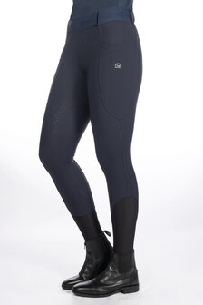 HKM rijlegging -Aruba Denim- siliconen zitvlak donkerblauw