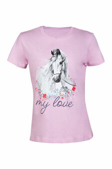 HKM t-shirt -Horse Spirit- lichtroze