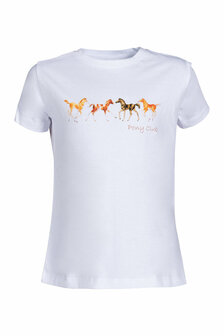 HKM t-shirt -Pony Club- wit