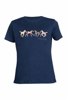 HKM t-shirt -Pony Club- donkerblauw