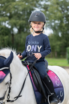 HKM t-shirt met lange mouwen -Aymee- donkerblauw