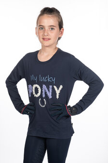 HKM t-shirt met lange mouwen -Aymee- donkerblauw