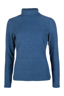 HKM shirt met coltrui -Marrakesh- donkerblauw