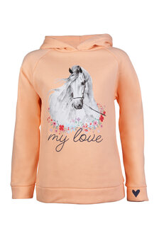 HKM hoody -Horse Spirit- abrikoos