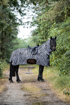 HKM vliegen- uitrijdeken -Zebra-