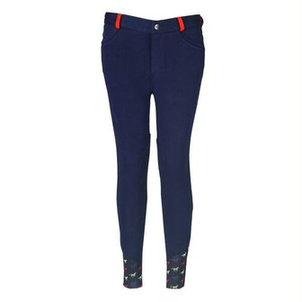 Red Horse rijbroek Tiki slim fit blauw