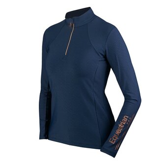 Horka trainingsshirt Luxury EP blauw/ros&eacute;