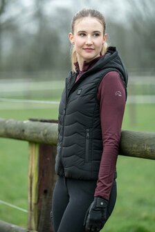 HKM verwarmde bodywarmer incl powerbank zwart