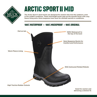 Muck Boot laarzen Arctic Sport II Mid bordeaux