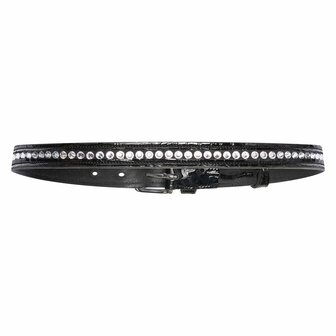 Imperial Riding riem Olania Sparkle zwart/zilver