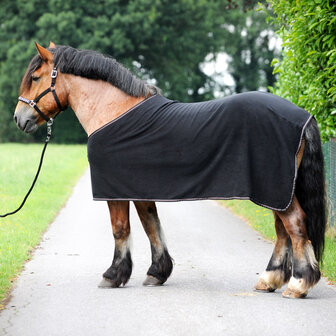 Kavalkade zweetdeken voor Trekpaarden zwart