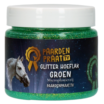 Paardenpraat TV glitter hoefgel 150ml turquoise