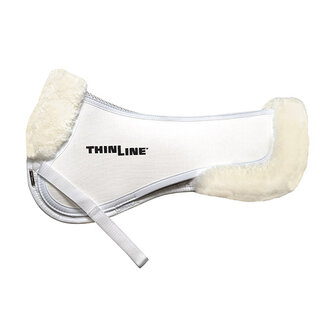 ThinLine Trifecta halfpad met sheepskin randen wit