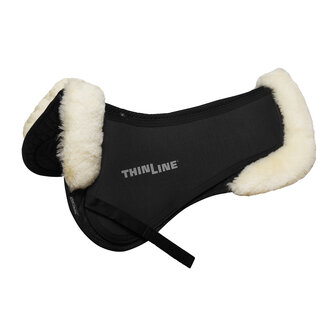 ThinLine Trifecta halfpad met sheepskin randen zwart/wit