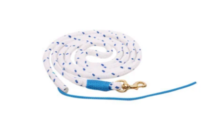 FRA leadrope jarn standaard 12mm x 3 meter wit/blauw