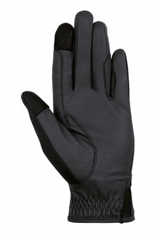 HKM rijhandschoenen Grip Mesh zwart