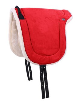 QHP bareback pad fel rood