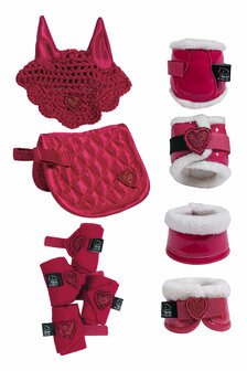 HKM cuddle pony ruiter startersset rood