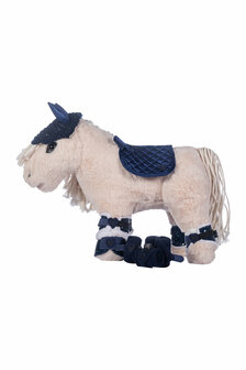 HKM cuddle pony ruiter startersset donkerblauw