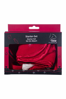 HKM cuddle pony startersset rood