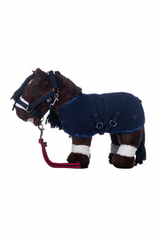 HKM cuddle pony startersset donkerblauw