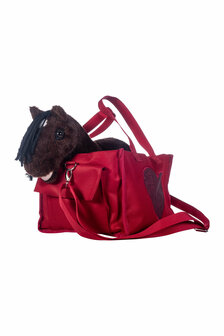 HKM cuddle pony transport tas rood