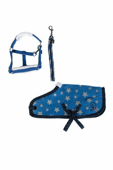 HKM cuddle pony startersset blauw