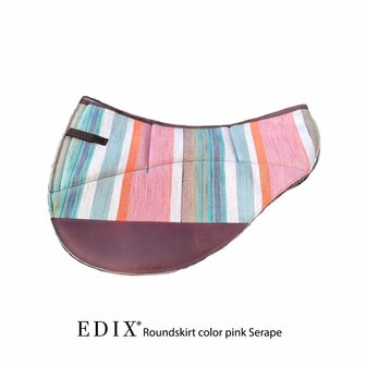 Edix wolfilt roundskirt Western pad roze serap&eacute;