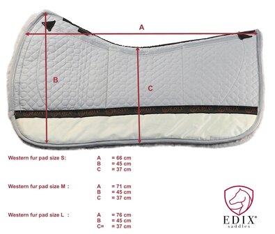 Edix Uni 8-pocket Merino Western pad