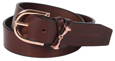 Harry&#039;s Horse leren riem Bit bruin/ros&eacute;