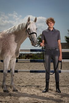 Harry&#039;s Horse heren rijbroek Liciano Denim Full Grip zwart