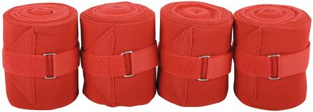 Harry&#039;s Horse elastische fleece bandages rood