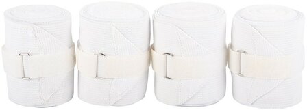 Harry&#039;s Horse elastische fleece bandages wit