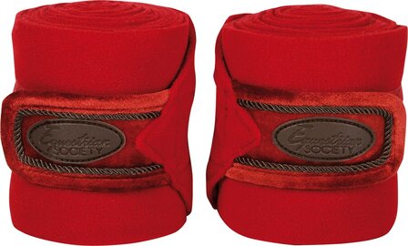 Harry&#039;s Horse fleece bandages Velvet rood