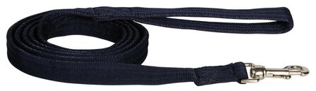 Harry&#039;s Horse halstertouw Soft plat met zilveren musketon navy