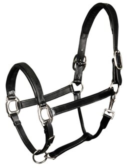 Harry&#039;s Horse leren halster Padded zwart