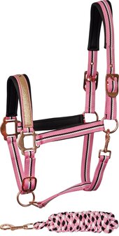 Harry&#039;s Horse halster set Mare roze