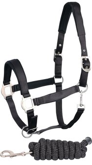 Harry&#039;s Horse halster set Satin zwart