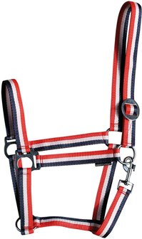 Harry&#039;s Horse halster Economy rood/wit/blauw