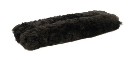 Harry&#039;s Horse neusriemonderlegger Merino 25 cm zwart