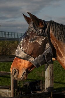 Harry&#039;s Horse vliegenmasker Flyshield zonder oren bamboo lining